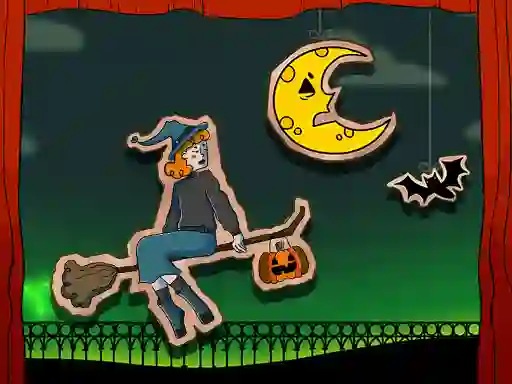 Игра Halloween Witch Fly онлајн