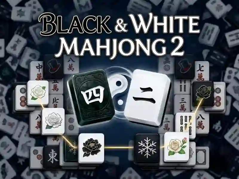 Игра Black & White Mahjong 2 онлајн