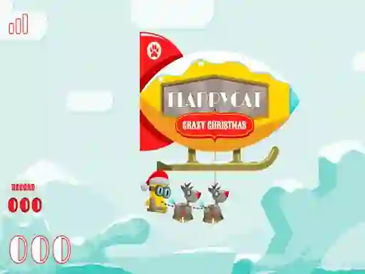 Игра FlappyCat Crazy Christmas онлајн