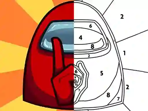 Игра Among Them Coloring Book онлајн