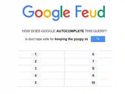 Игра Google Feud онлајн
