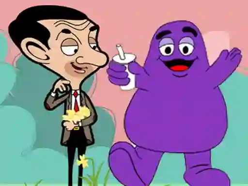 Игра When Mr Bean meet Grimace онлајн
