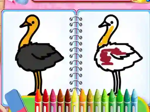Игра Coloring Birds Game онлајн