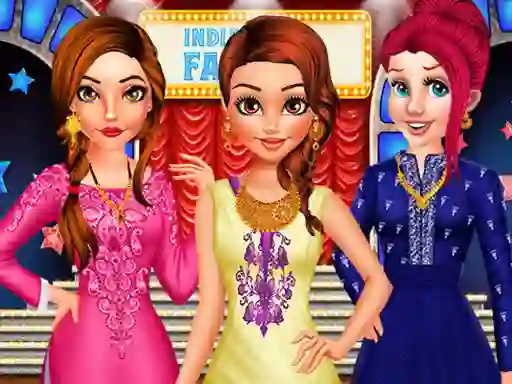 Игра Princess indian gala fashion онлајн