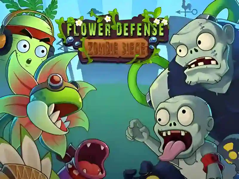 Игра Flower Defense Zombie Siege онлајн