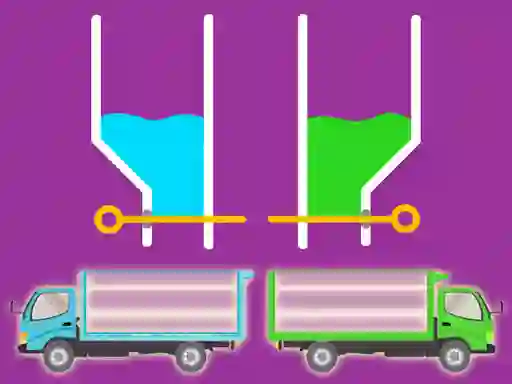 Игра Color Water Trucks онлајн