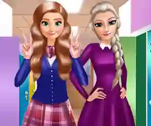 Игра Sisters Back to School онлајн