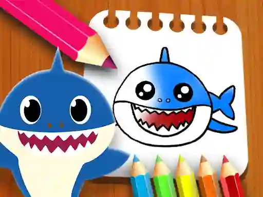 Игра Baby Shark Coloring Book онлајн