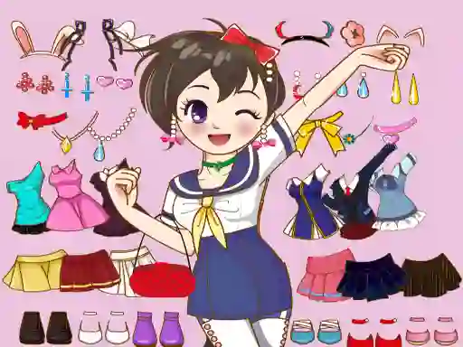 Игра Anime Dress Up Mania онлајн