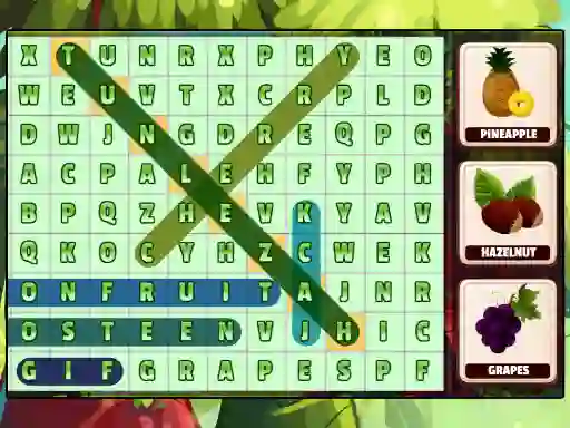 Игра Word Search Fruits онлајн