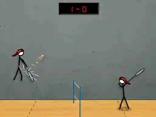 Игра Stick Figure Badminton 2 онлајн