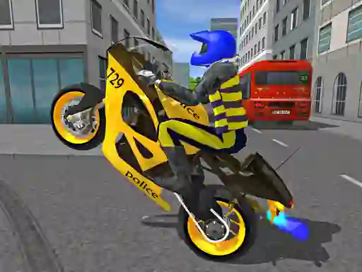Игра Police Motorbike Race Simulator онлајн