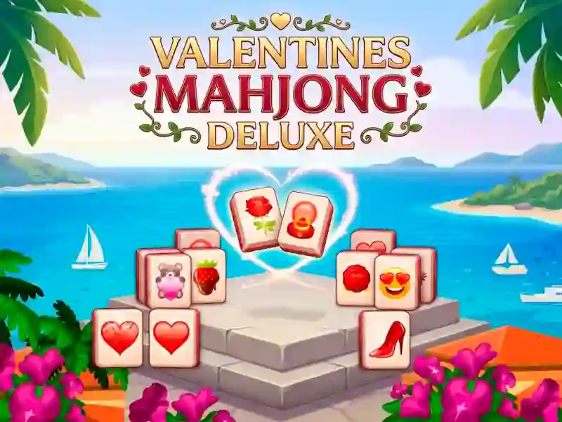 Игра Valentines Mahjong Deluxe онлајн