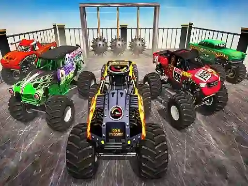 Игра Monster Truck Impossible Stunt Track онлајн
