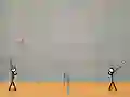 Игра Stick Figure Badminton онлајн