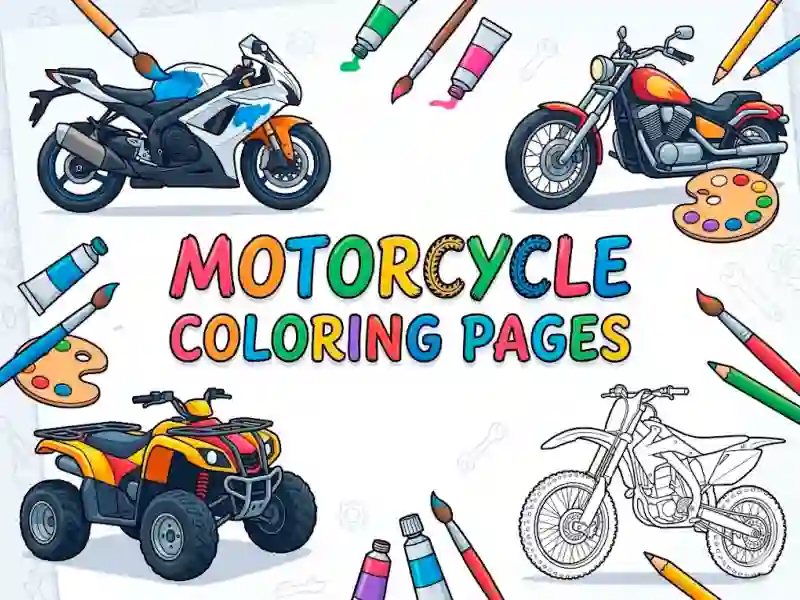 Игра Motorcycle Coloring Pages онлајн