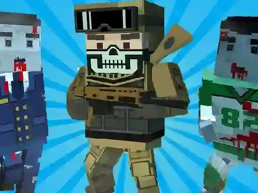 Игра Blocky Shooting Arena 3D Pixel онлајн