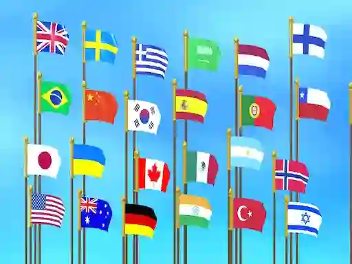 Игра Flag Puzzle Jam: Collect Flags онлајн