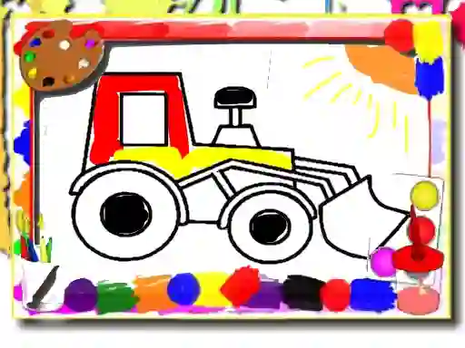 Игра Back to School: Kids Car Coloring онлајн