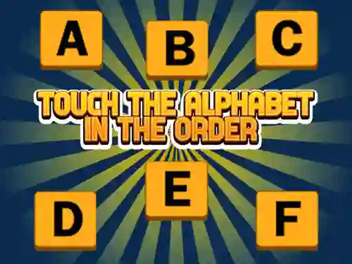 Игра Touch The Alphabet In The Oder онлајн