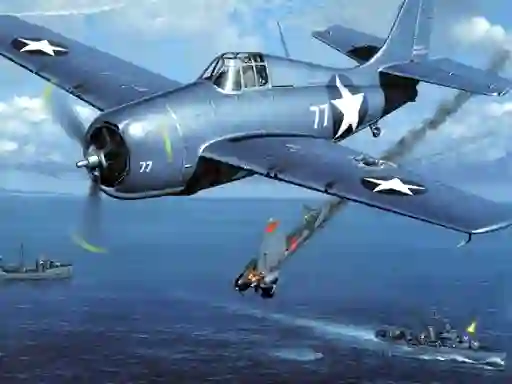Игра Aviation Art Air Combat Puzzle онлајн