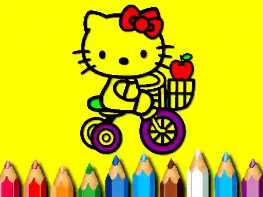Игра Back To School: Sweet Kitty Coloring онлајн