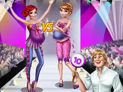 Игра Pregnant Princesses Catwalk Show онлајн