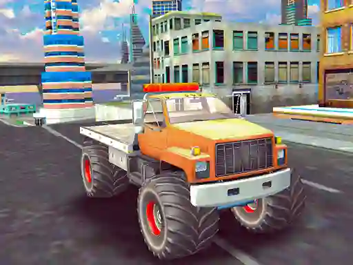 Игра Monster Truck Stunts Free Jeep Racing онлајн