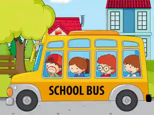 Игра School Bus Differences онлајн