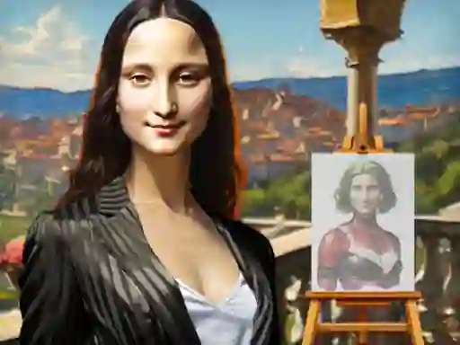 Игра Mona Lisa Fashion Experiments онлајн