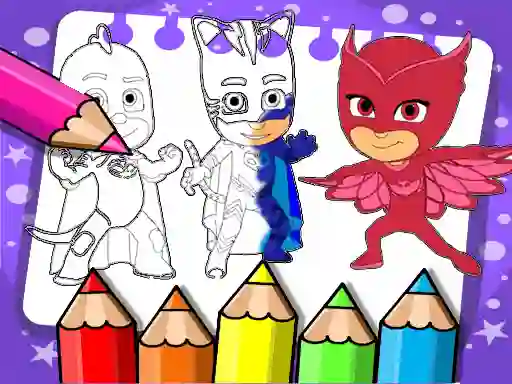 Игра PJ Masks Coloring Book онлајн