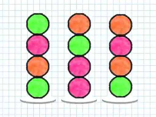 Игра Ball Sort Paper Note онлајн