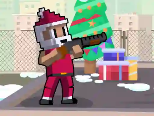 Игра Xmas Rooftop Battles онлајн
