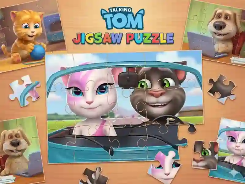 Игра Talking Tom Jigsaw Puzzle онлајн