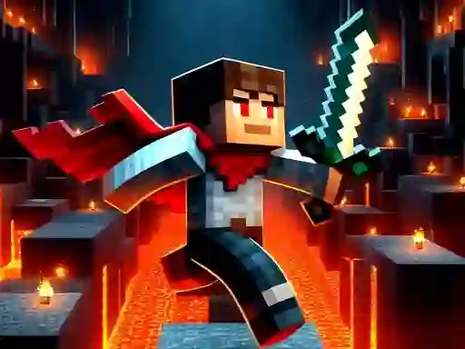 Игра Mineblock Obby онлајн