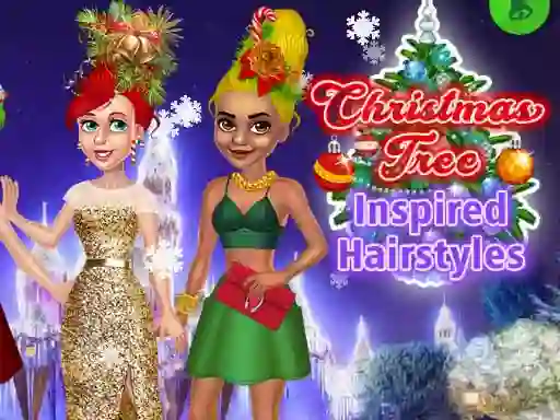 Игра Christmas Tree Inspired Hairstyles онлајн
