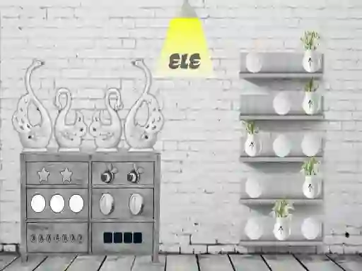 Игра Black and white House Escape онлајн