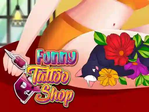 Игра Funny Tattoo Shop онлајн