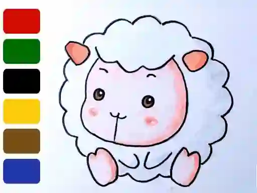 Игра Baby sheep ColoringBook онлајн