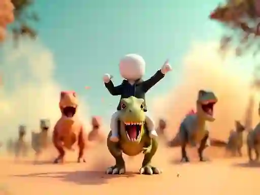 Игра Stickman: Dinosaur arena онлајн