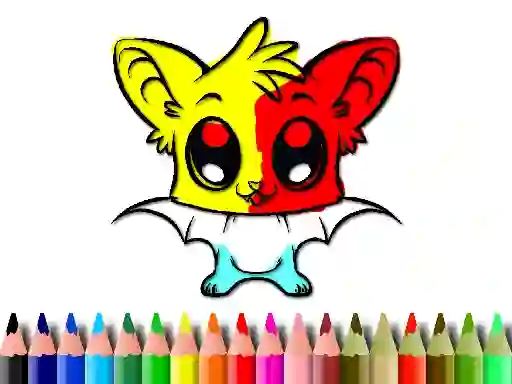 Игра Cute Bat Coloring Book онлајн