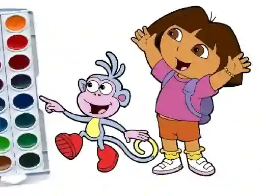 Игра Dora The Explorer Coloring Book онлајн