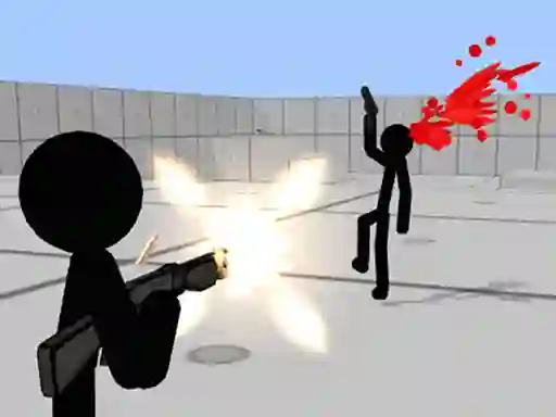 Игра Stickman Gun Shooter 3D онлајн
