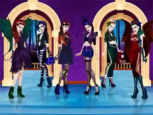 Игра Gothic Dress Up онлајн