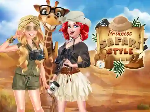 Игра Princesses: Safari Style онлајн