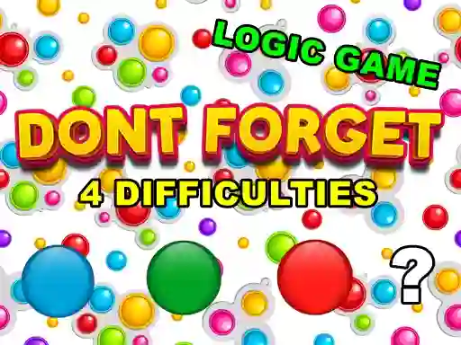 Игра Dont Forget онлајн