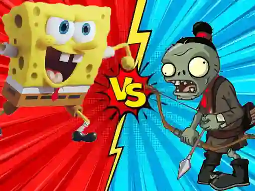 Игра Zombie Vs SpongeBoob онлајн