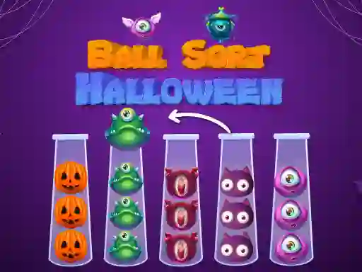 Игра Ball Sort Halloween онлајн