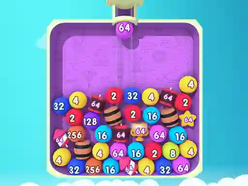 Игра Bubble Merge 2048 онлајн