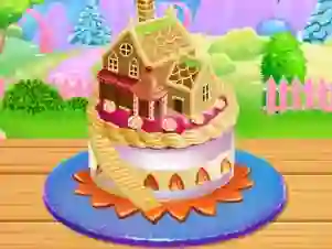 Игра Doll House Cake Cooking онлајн